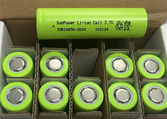ซันพาวเวอร์ 18650 2000mAh 20A แบตเตอรี่ลิตিয়ামไอออนที่สามารถชาร์จใหม่ได้ เซลล์ 3.7V แบตเตอรี่ลิตিয়ামไอออนสําหรับเครื่องมือไฟฟ้า