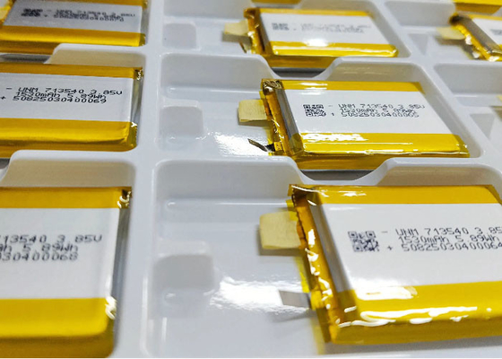 3.85V แบตเตอรี่พอลิเมอร์ลิตียมความดันสูง 1530mAh 713540 สําหรับอุปกรณ์การแพทย์