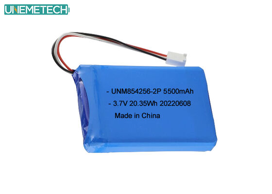 คุณภาพ 3.7V Li Poly แบตเตอรี่ชาร์จได้ 854256 2P 5500mAh แบตเตอรี่อุปกรณ์อุตสาหกรรม โรงงาน
