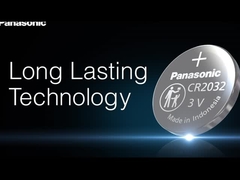 แบตเตอรี่กุญแจรถ Panasonic CR2032 3V 225mAh กล้องปุ่มสําหรับกุญแจรถ